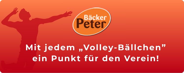 Grafik: Aktion Volley-Bällchen mit Bäcker Peter